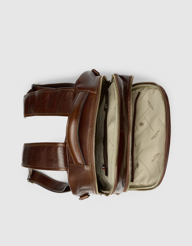 Republic of Florence - The Belfast Brown Laptop Backpack
