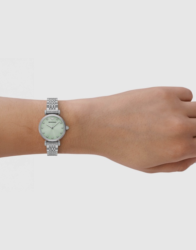 Emporio Armani - Silver Tone Analogue Watch