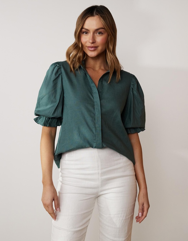 Atmos&Here - Dahlia Linen Blend Blouse
