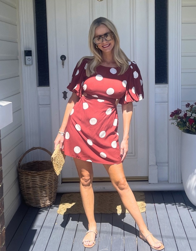 Esther & Co - Shahnaz Dress - Wine Spot