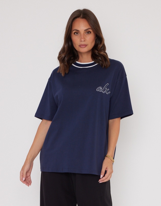ALEXANDRA - Artie T-Shirt Navy