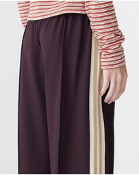 Bassike - Wide Leg Athletic Tape Pants