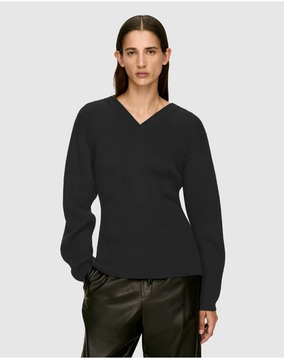 ARKET - V-Neck Wool-Cotton Jumper