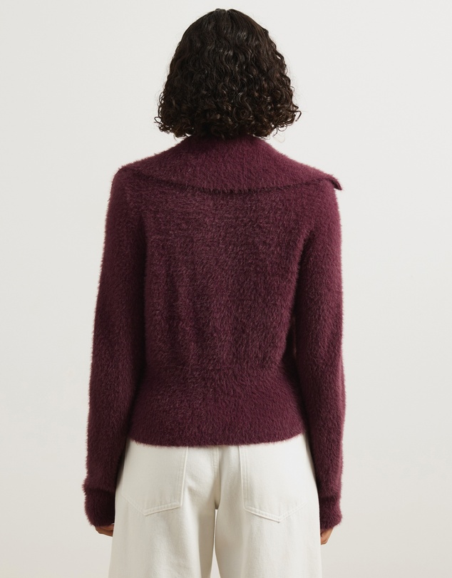 Atmos&Here - Adella V-Neck Polo Cardigan