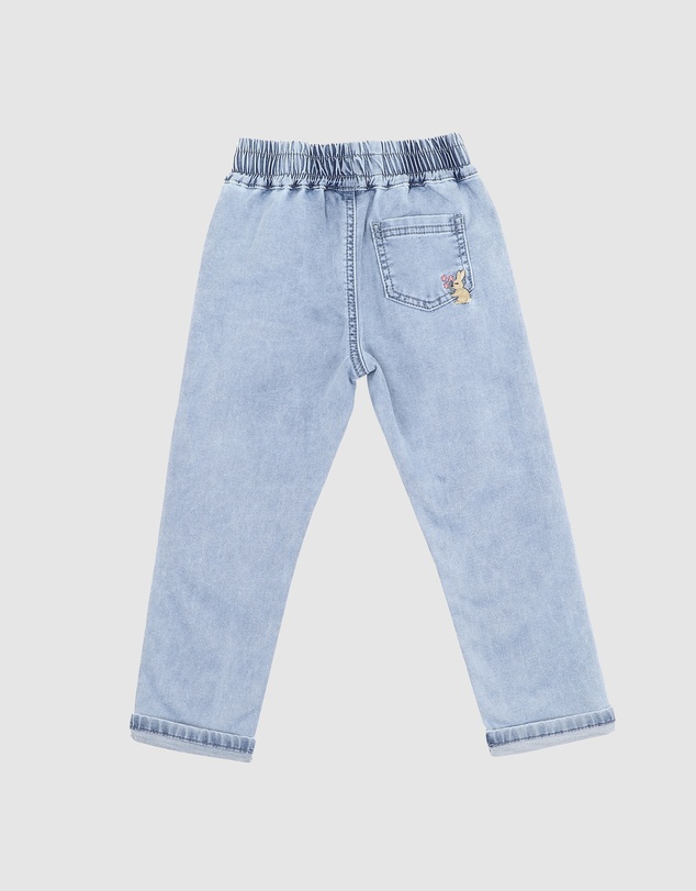 Bebe by Minihaha - Flossy Knit Denim Pull On Jeans 3-7 Yrs