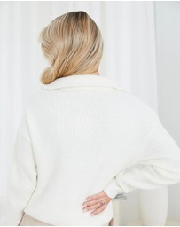 Esther & Co - Merete Knit - White