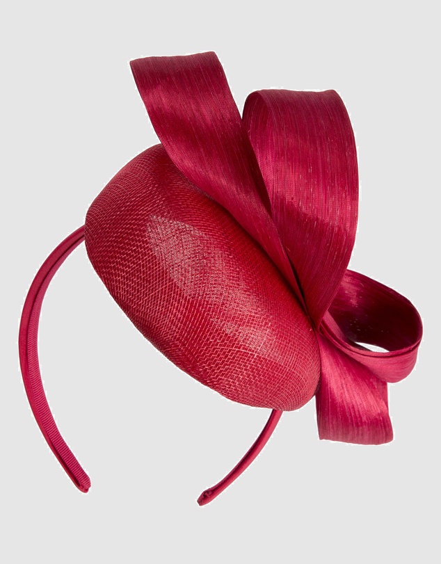 Max Alexander - Red Pillbox Racing Fascinator