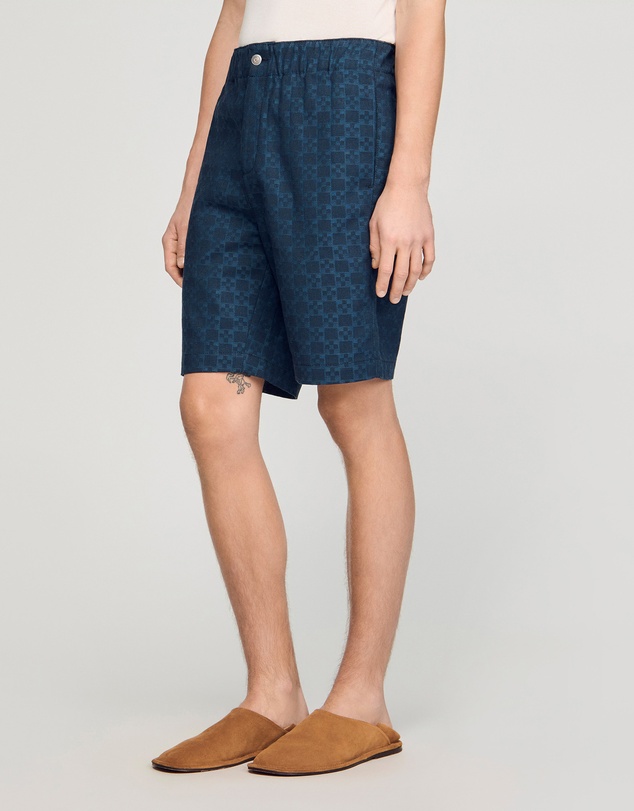 Sandro - Denim Cross Shorts