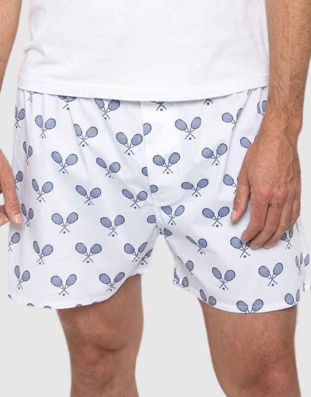 Sant And Abel - Men's Tennis Navy Boxer Shorts