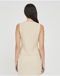 FRIEND of AUDREY - Mila Asymmetric Rib Top