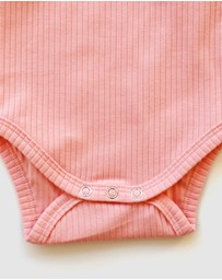 WITH LOVE FOR KIDS - Shimmy Wide Rib Tank Onesie - Babies