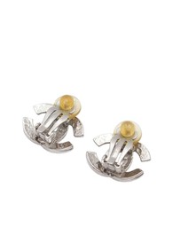 Pre-Loved by Azura Reborn - Pre-Loved Silver Plated CC Clip on Earrings