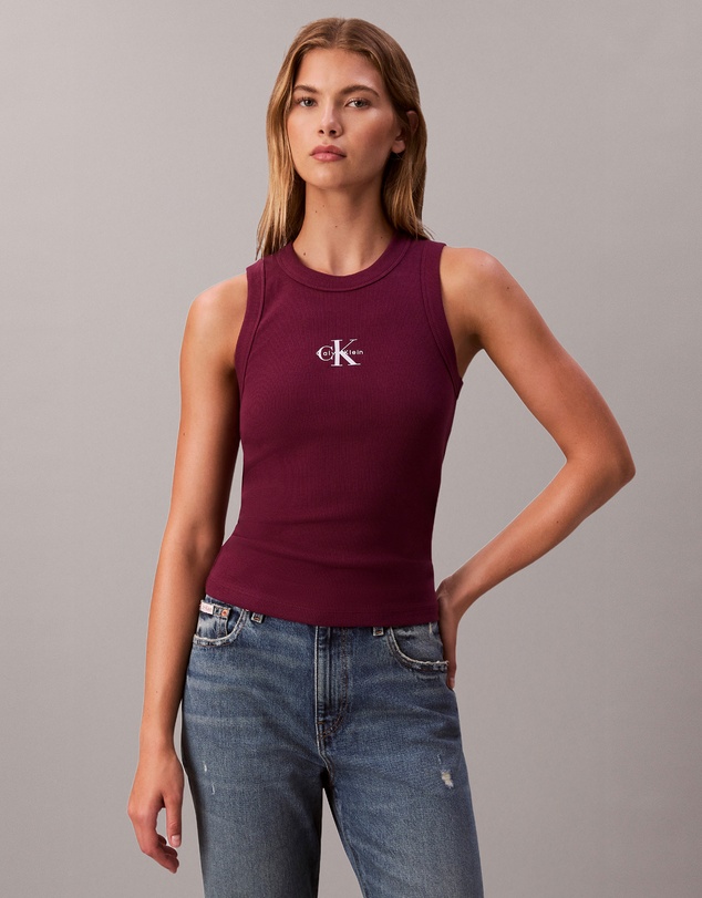 Calvin Klein Jeans - Monologo Rib Tank Top