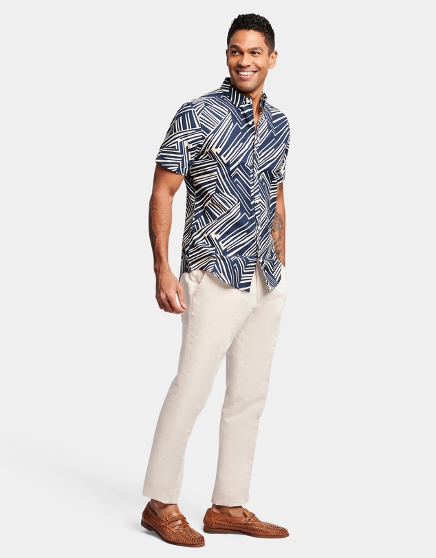 Brooksfield - Abstract Print Casual Shirt