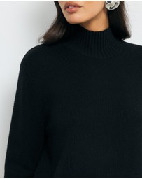 AERE - Nyne Wool Funnel Neck Jumper