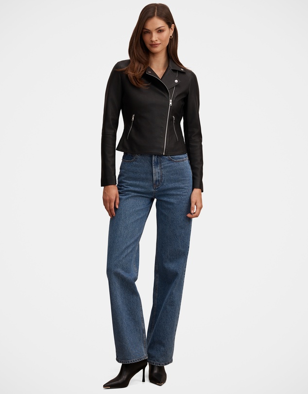 Forever New - Betty Faux Leather Biker Jacket