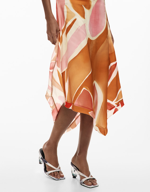 Desigual - Asymmetric petal skirt