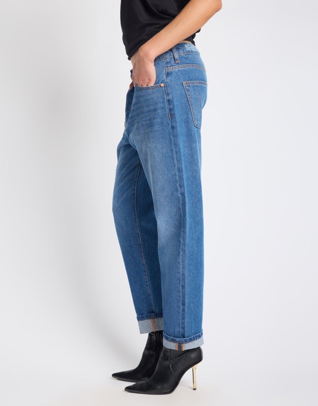 ONE TEASPOON - Bandits Low Waist Boyfriend Denim Jeans - Pacifica Blue