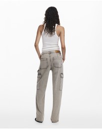 Desigual - Denim jeans with stitched pockets