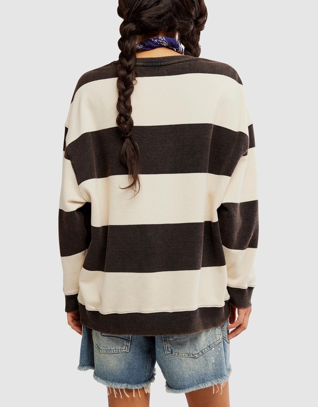 Free People - Classic Stripe Crew Wide