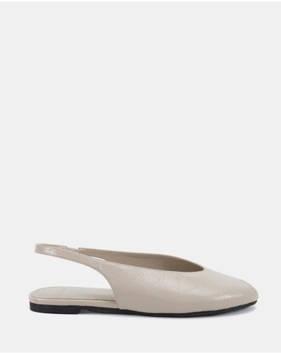 Cream Crinkle Patent