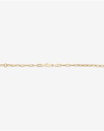 Michael Hill - 45cm (18”) 3.5mm Hollow Paperclip Chain in 10kt Yellow Gold