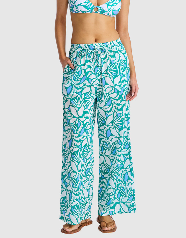Seafolly - Retro Reef Smocked Waist Pant