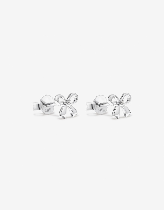 Michael Hill - Cubic Zirconia Bow Stud Earrings in Sterling Silver