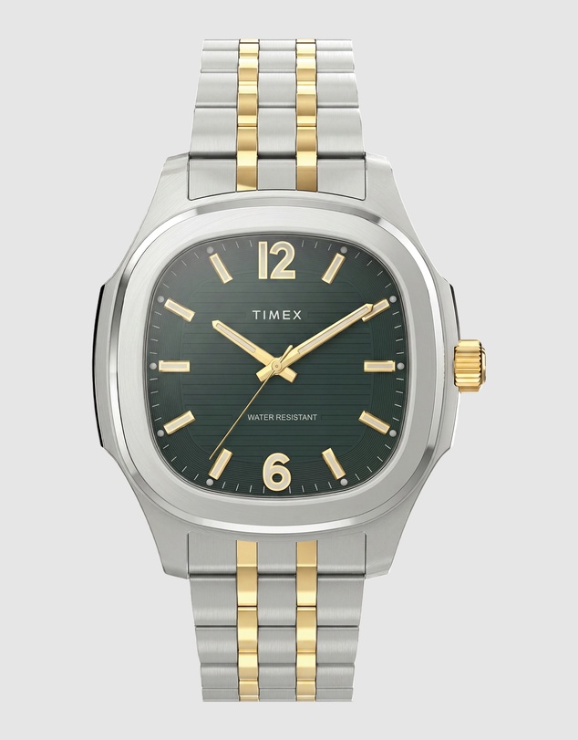 TIMEX - Marquee 41mm Green Dial Stainless Steel Bracelet Watch