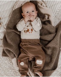 Purebaby - Thick Legging with Applique -Kids-Babies