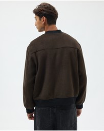 AERE - Wool Blend Bomber Jacket