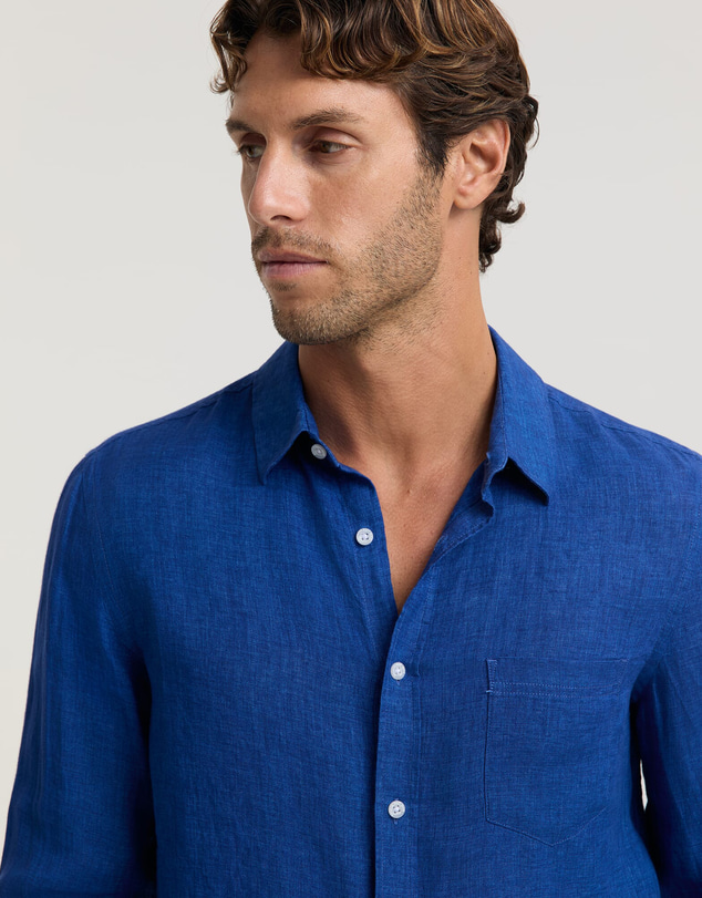 Sportscraft - Linen Long Sleeve Delave Shirt