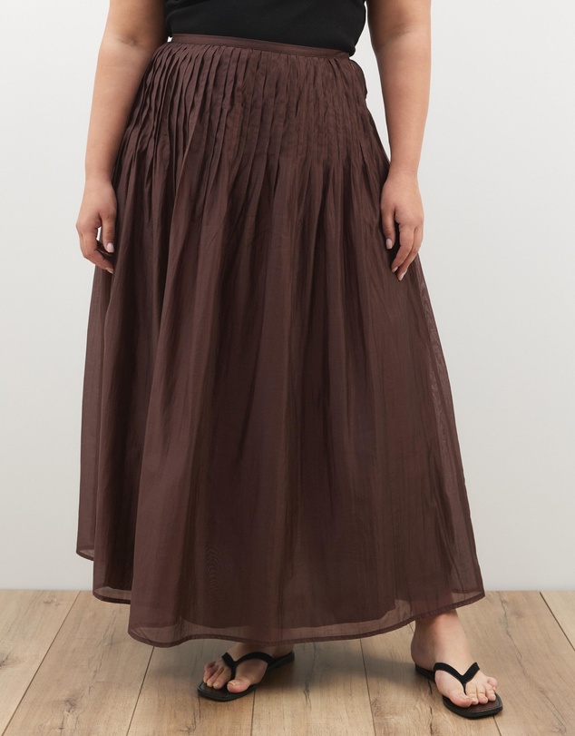 Atmos&Here Curvy - Frankie Pleated Maxi Skirt