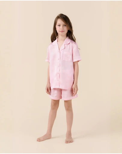 Gingerlilly - Mini Sonia Silky Satin Short PJ Set
