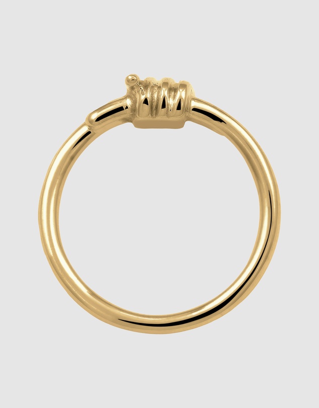 Kuzzoi - ICONIC EXCLUSIVE - Wire Band Ring in Gold-Plated 925 Sterling Silver