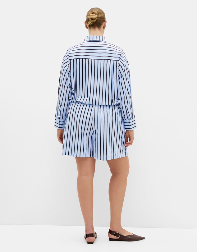 City Chic - Stassi Stripe Cotton Short