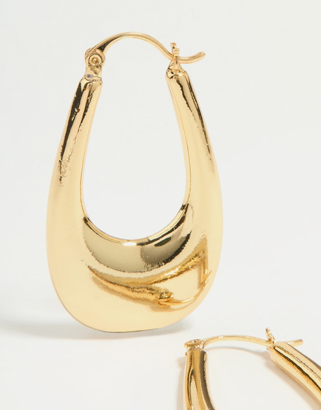 Lovisa - Gold Plated Oval Hoop Earrings