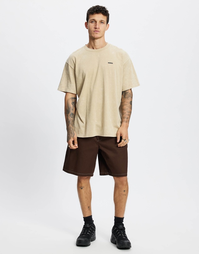 Under Armour - UA M HW OS Logo Wash SS T-Shirt