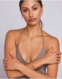 Zoe Olivia - 9K Gold T-Bar Neckalce