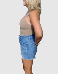 Core Trainer - 3/4 Zip Sculpting Bodysuit