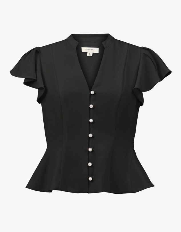 Forcast - Carissa Gathered Sleeve Top