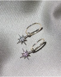 SAINT VALENTINE - North Star Mini Hoops - Silver