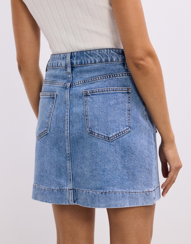 The Fated - Layla Denim Mini Skirt