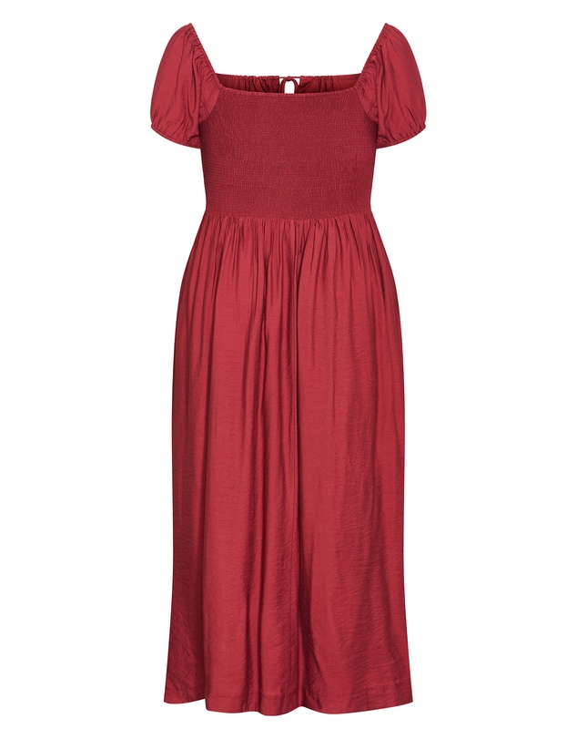 City Chic - Plus size Abbigail Split Maxi Dress - sienna