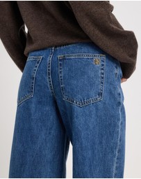 AERE - High Rise Wide Leg Jeans