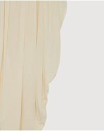 Revibe - Repaired Minima Esenciales Rue Jersey Asym Gathered Midi Skirt - AU 8