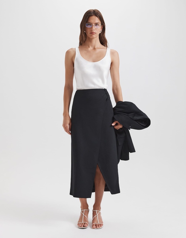SABA - Dharma Drape Midi Skirt