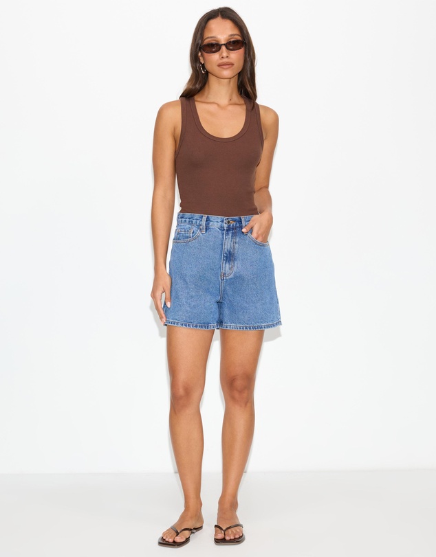 Dazie - Azure Denim Shorts