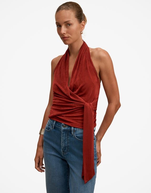 Forever New - Gianna Wrap Halter Neck Top