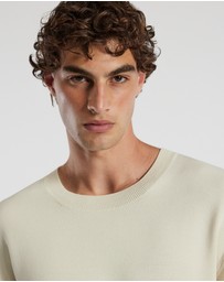 Calibre - Relaxed Crew Neck Sweater Bone